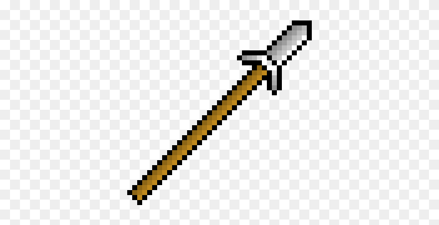 Pixel Art Sword Transparent Clipart