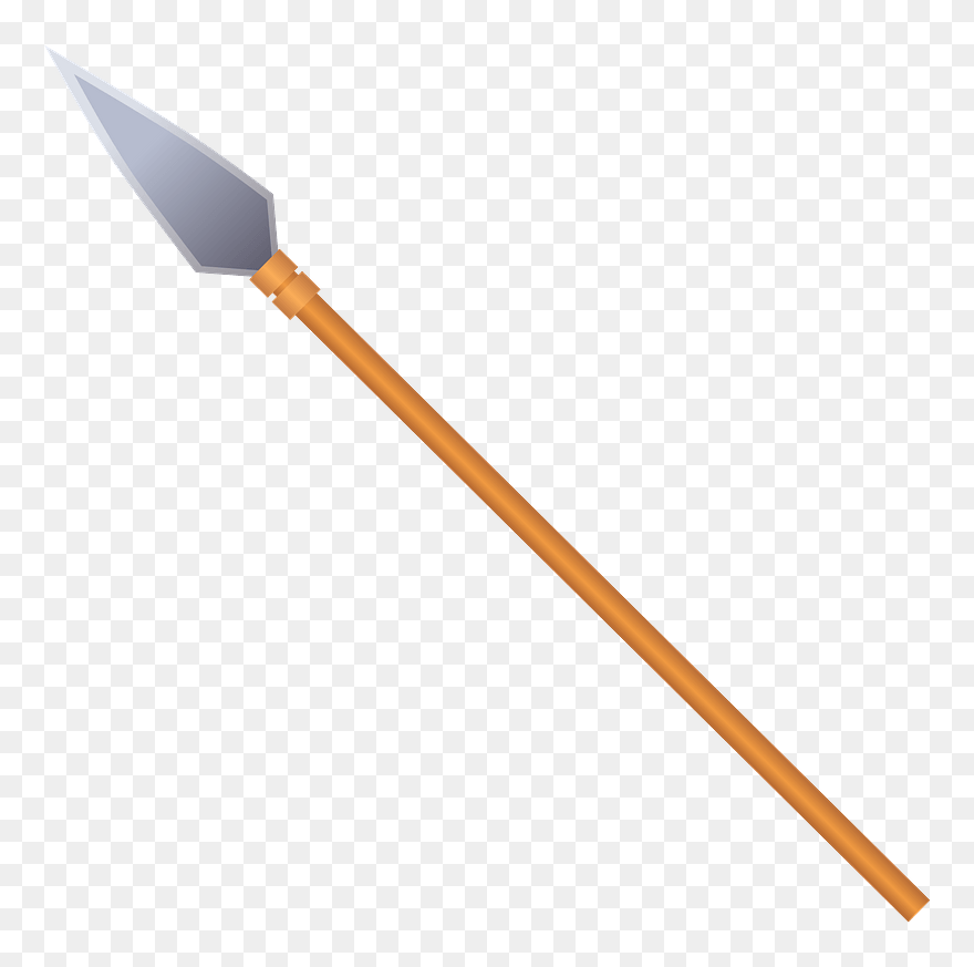 Spear Weapon Clipart - Clip Art Transparent Paint Brush - Png Download