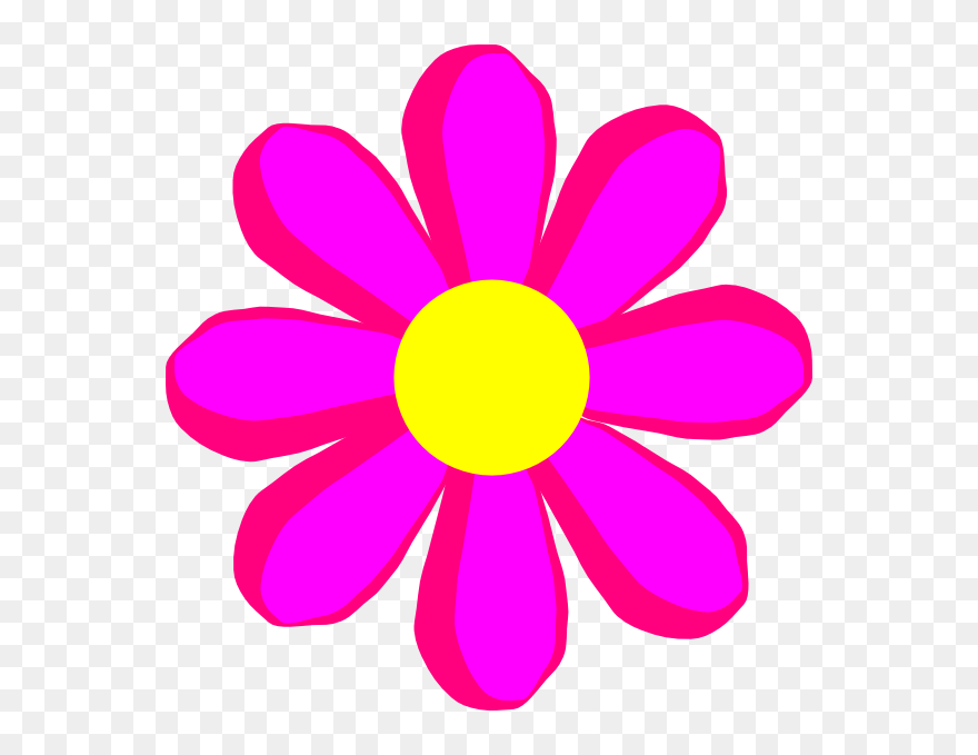 Clip Art At Clker - Flower Clip Art Colored - Png Download