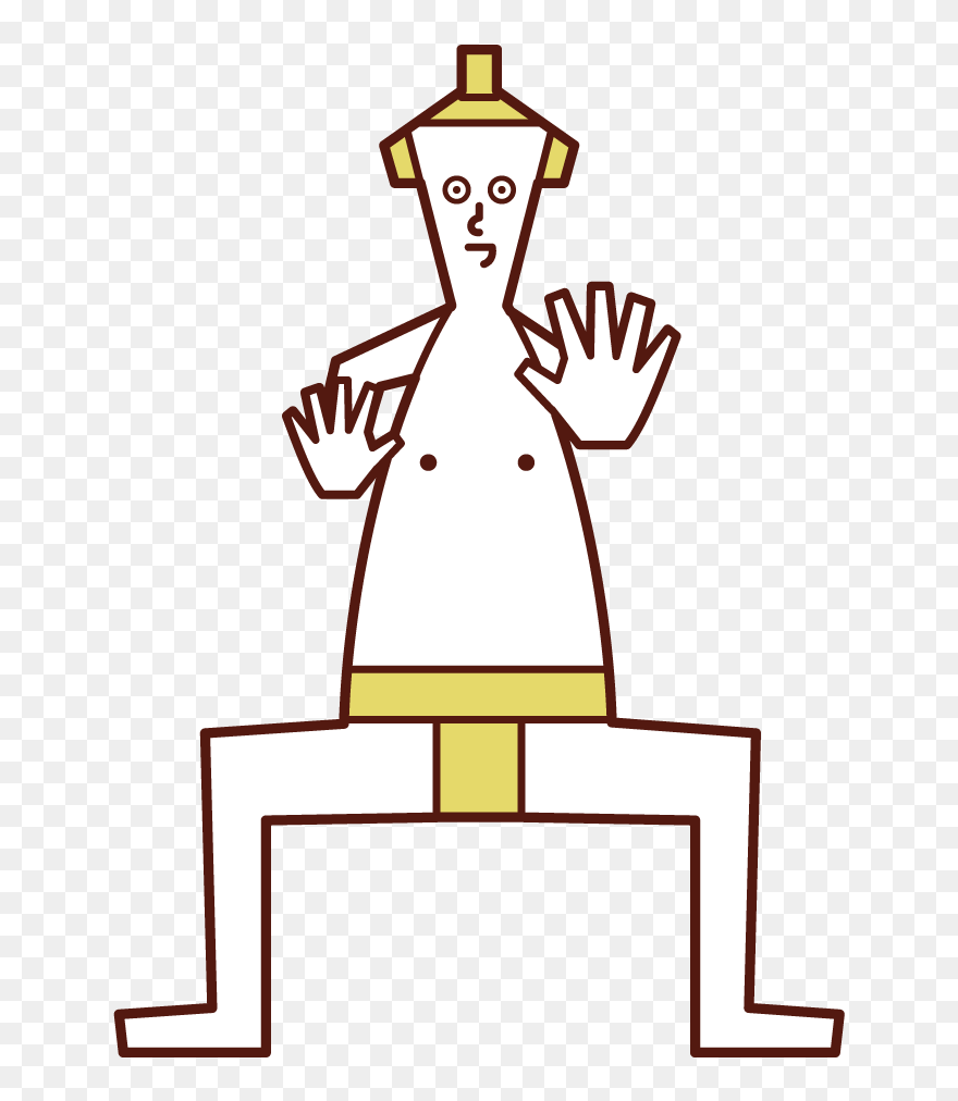 Illustration Of Sumo Wrestlers And Sumo Wrestlers Clipart