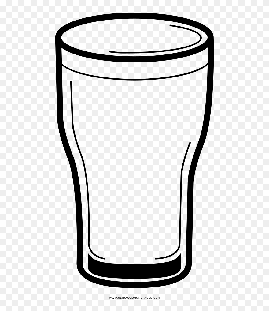 Download Pint Glass Beer Drawing Tableglass Pint Glass Drawing