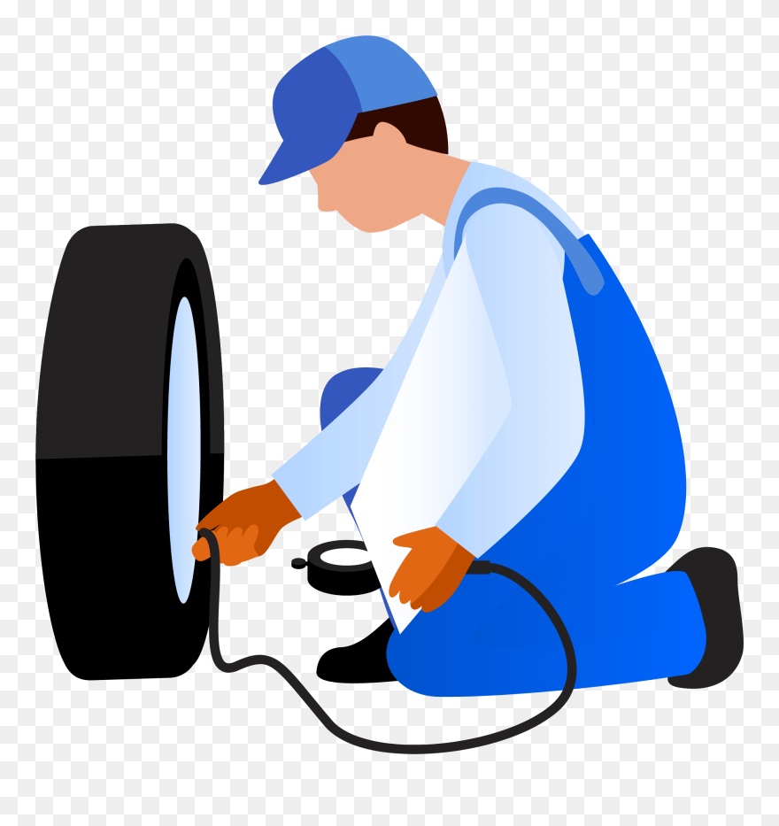 Car Tire Repair Shop Clipart