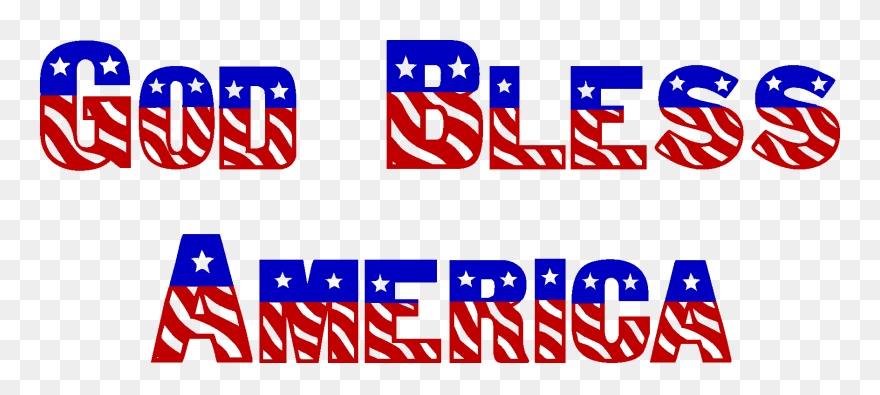Clip Art America - God Bless America Clipart - Png Download
