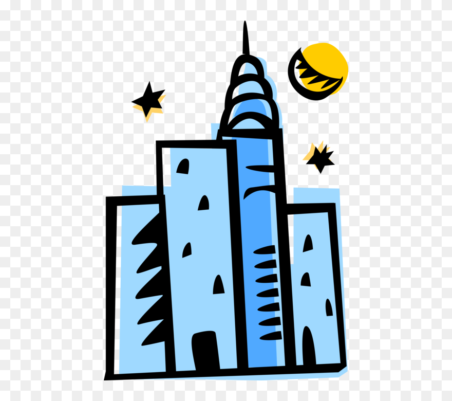 Vector Illustration Of Urban Metropolitan City Skyline Clipart