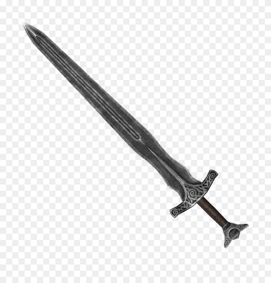 Skyforge Steel Sword - Transparent Sword Png Clipart