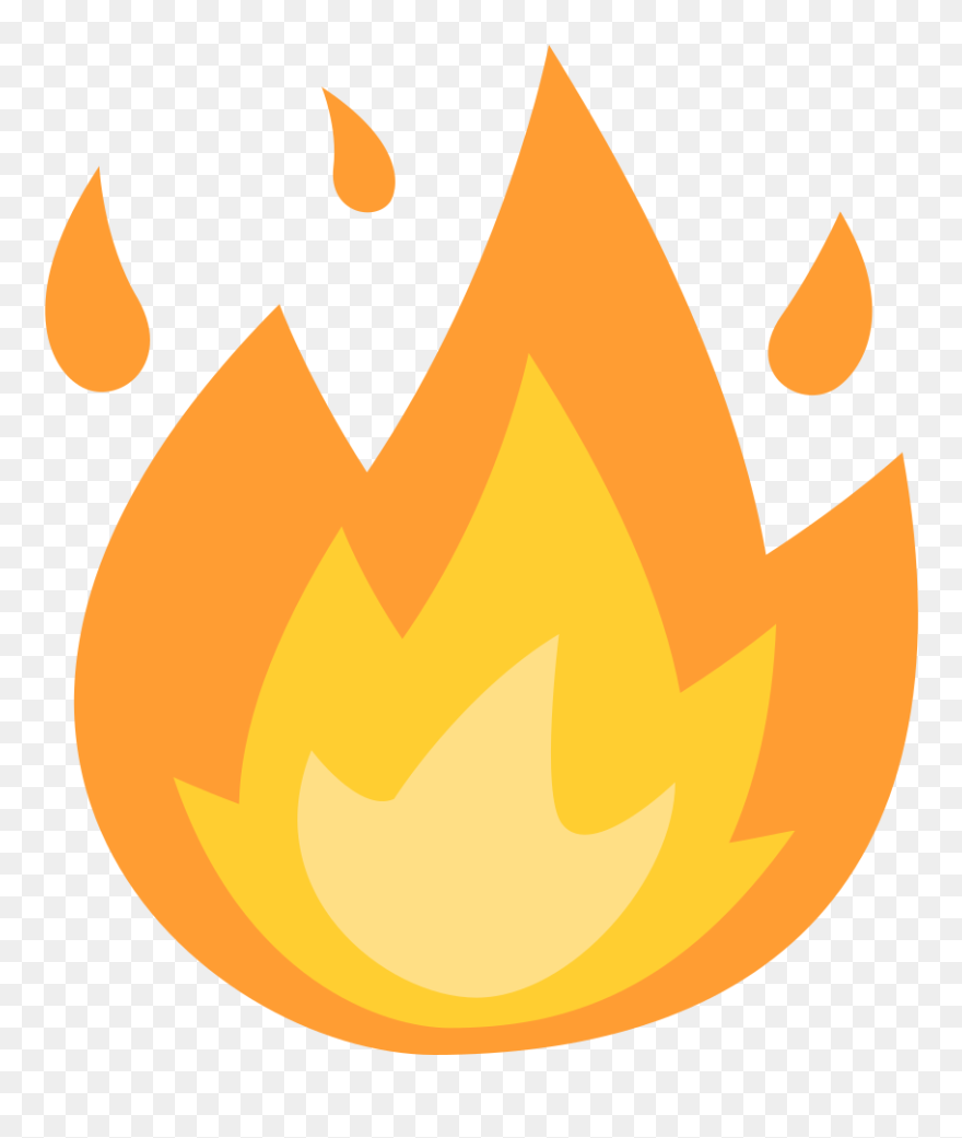 Flame Emoji Png - Lit Fire Emoji Png Clipart