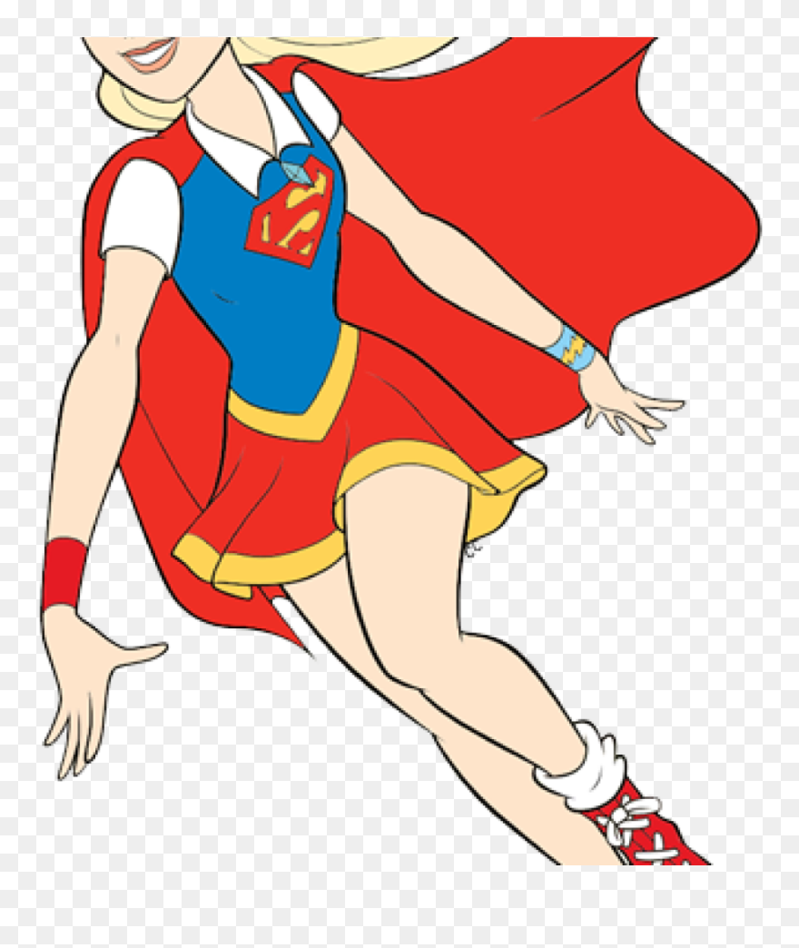 Supergirl Clipart Animated, Supergirl Animated Transparent - Super Hero Girl Supergirl - Png Download
