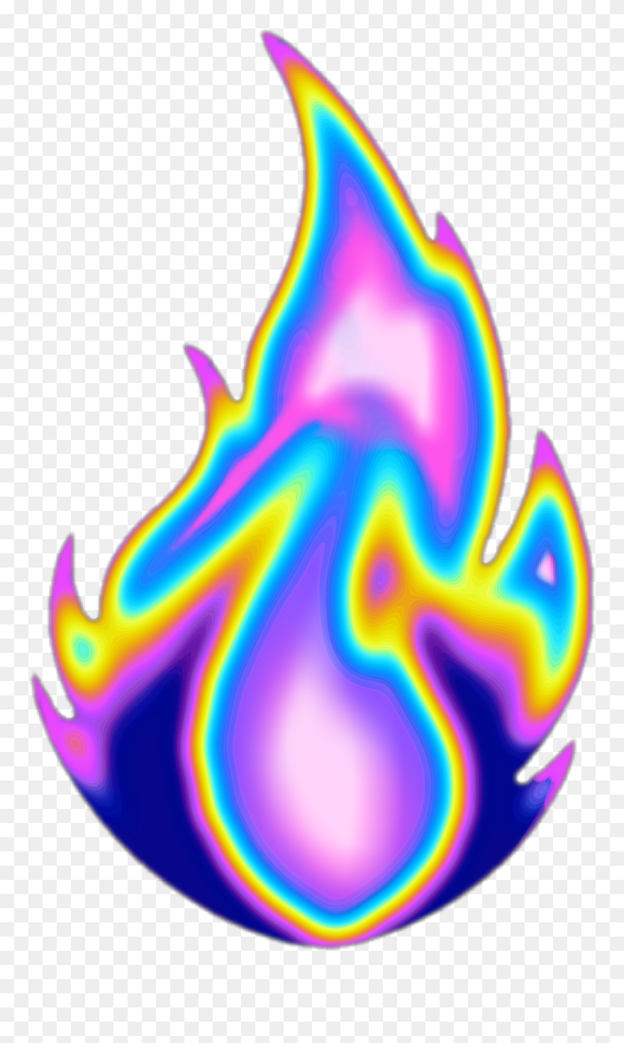 #fire #flame #aesthetic #color #dream #emoji #glitter - Flame Aesthetic Png Clipart