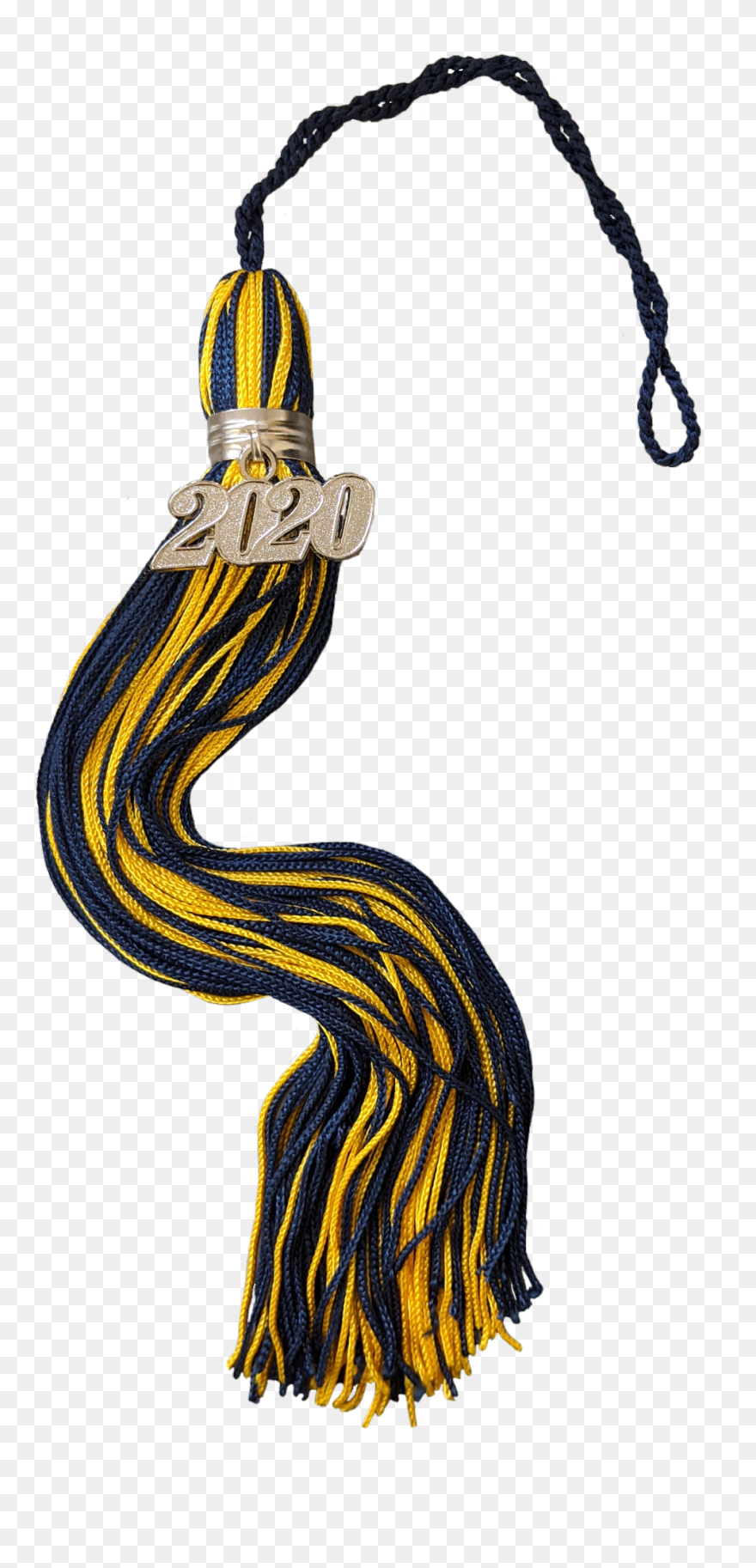 2020 Black And Gold Graduation Tassel Clipart