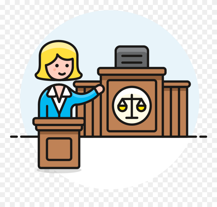 09 Lawyer Court - Lawyer Clipart - Png Download