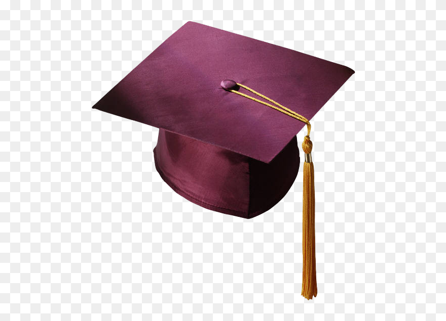 Mortar Board Picture - Burgundy Graduation Cap Maroon Clipart