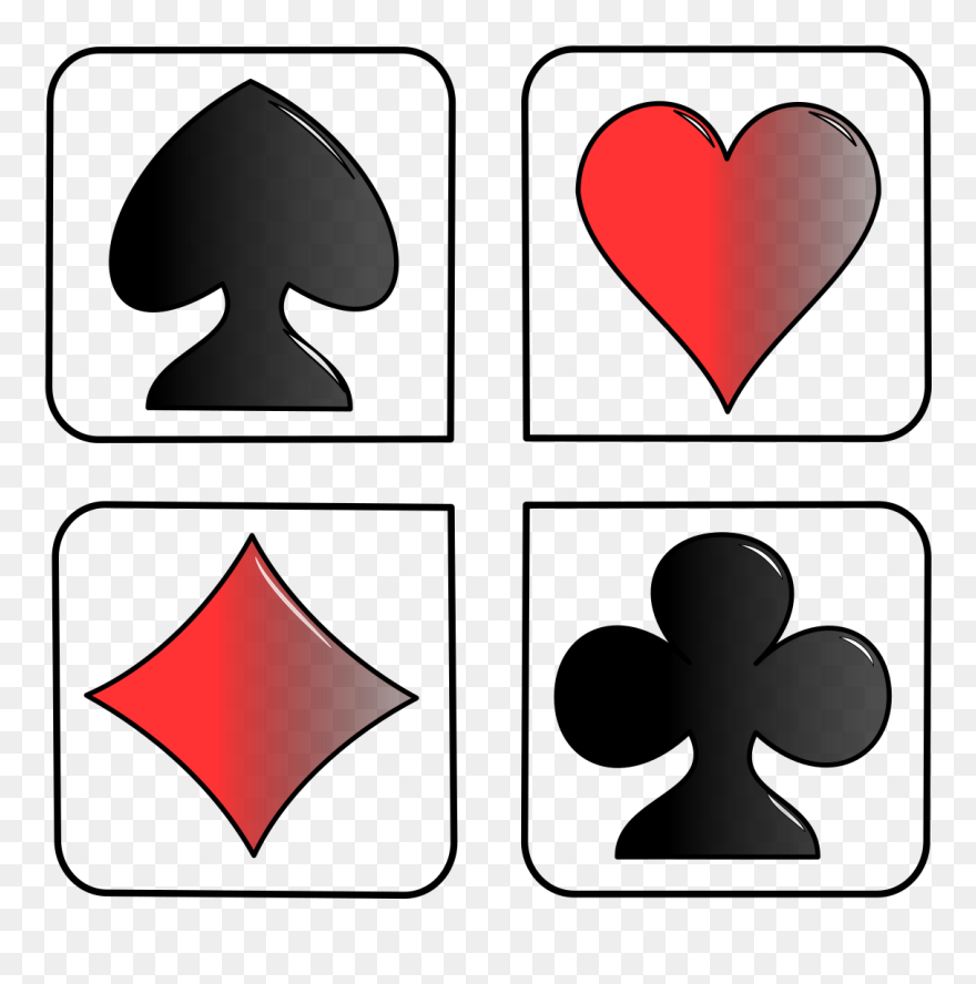 4 Symbols In Cards Clipart