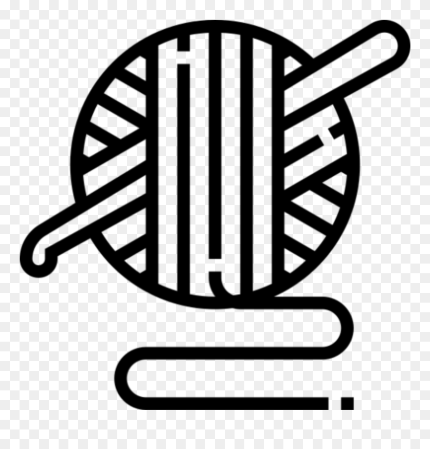 #crochet #croche #handmade #amigurumi - Yarn Ball Vector Clipart