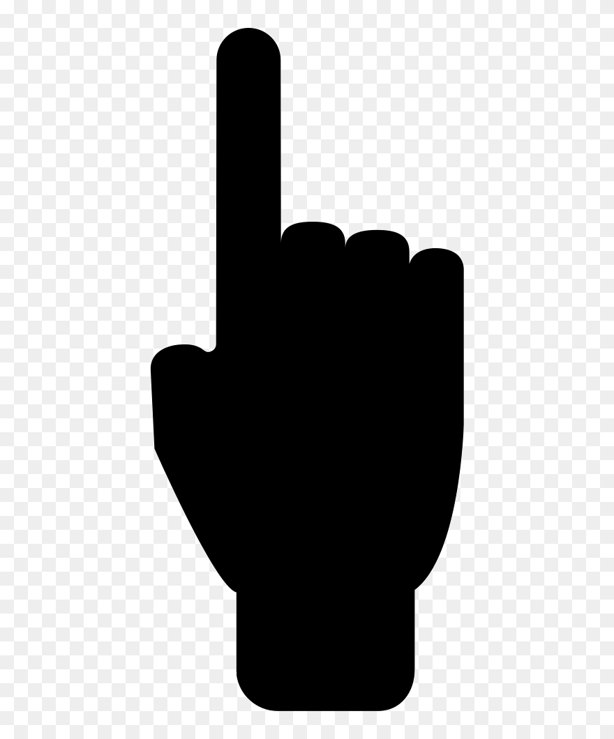 Clipart Turkey Pointing Black And White Clipart Transparent - Pointing Hand Clipart Black - Png Download