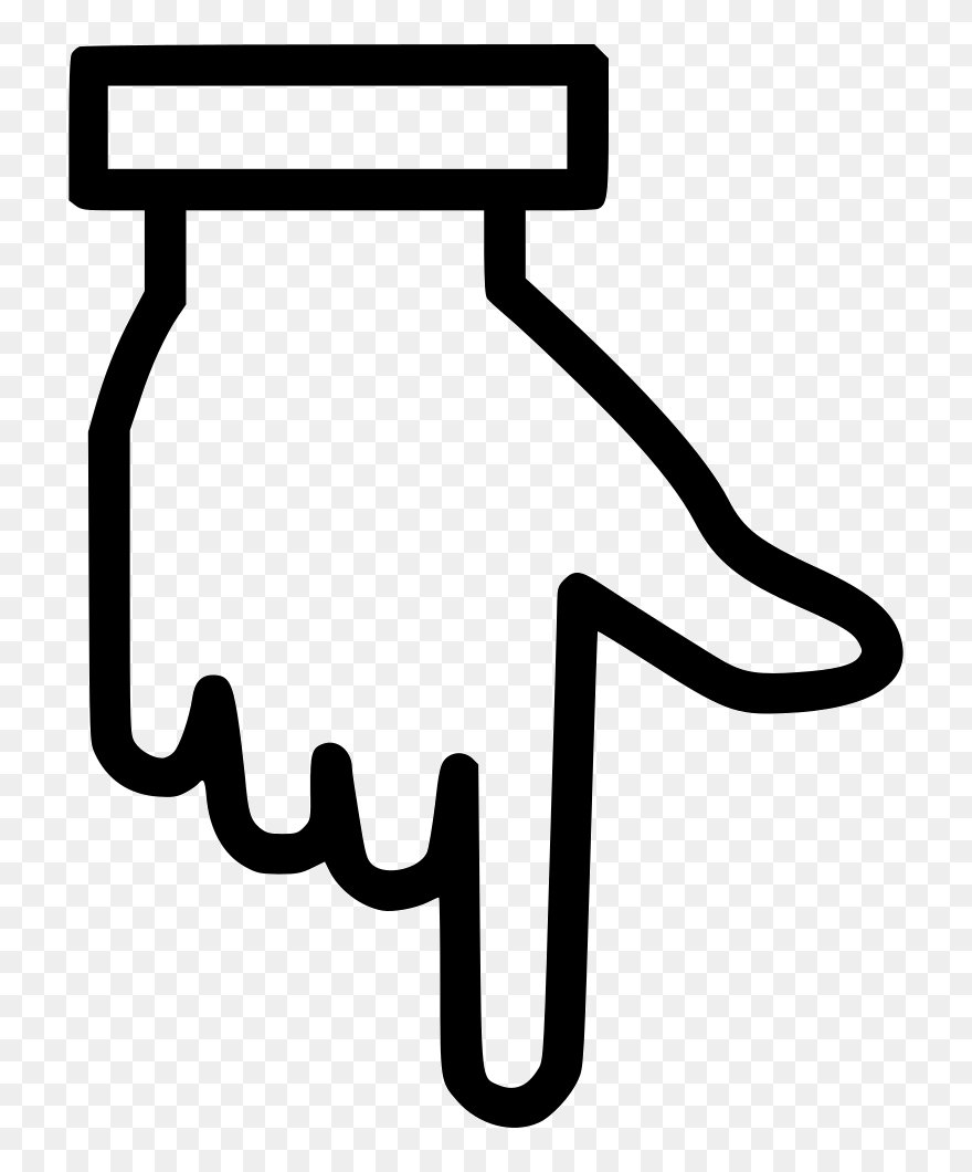 Transparent Finger Pointing At You Clipart - Finger Pointing Down Clipart - Png Download