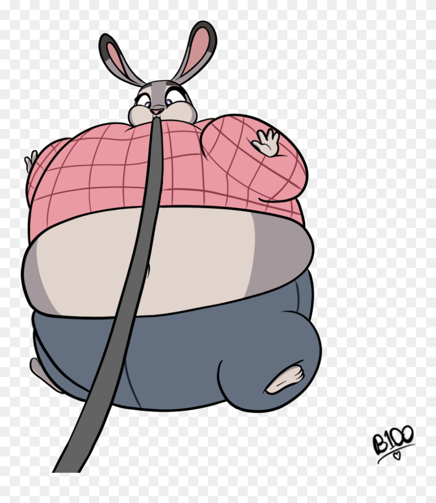 Judy Hopps Blimp By Boman100 - Judy Hopps Butt Inflation Clipart