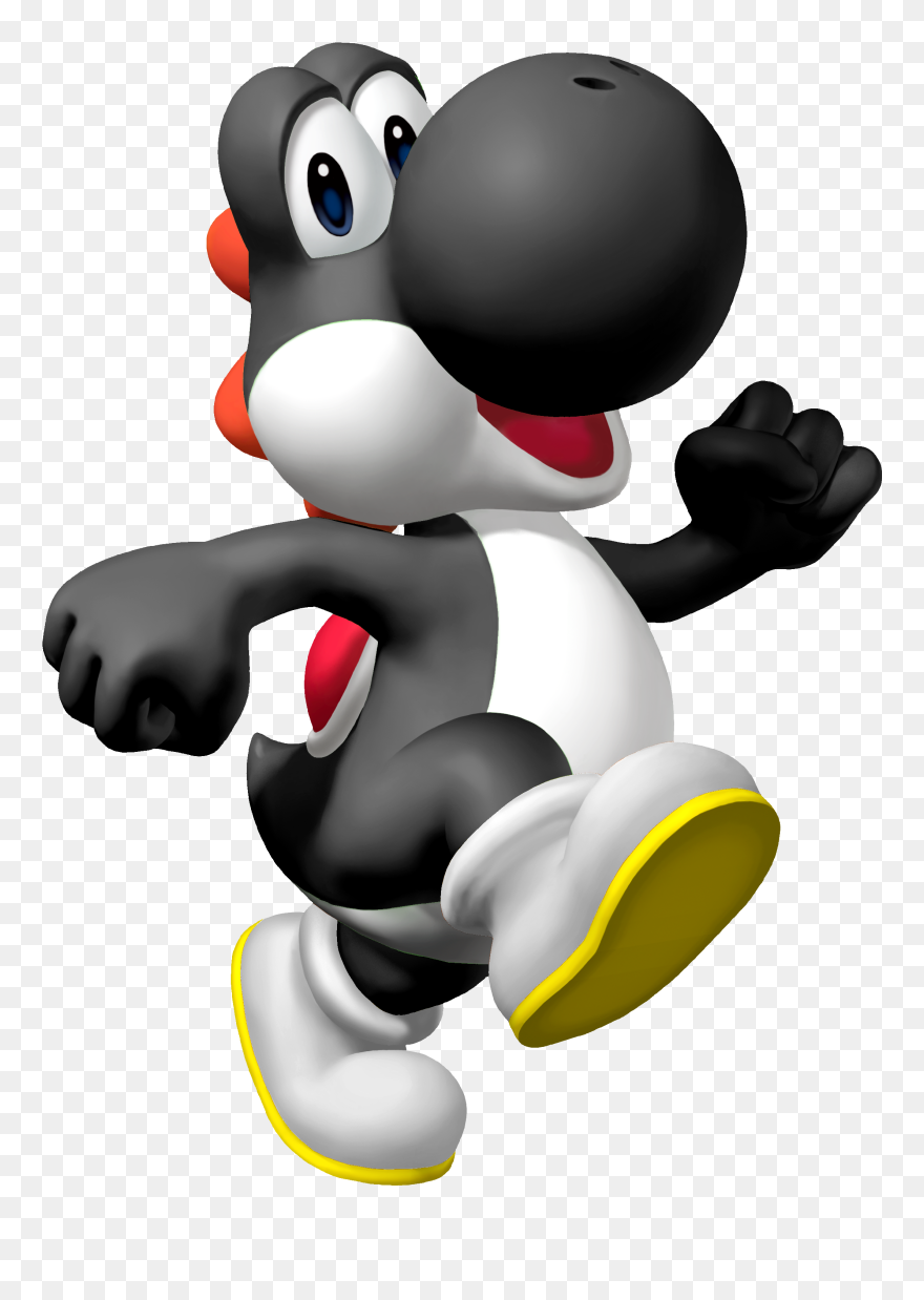 Super Mario Black Yoshi Clipart