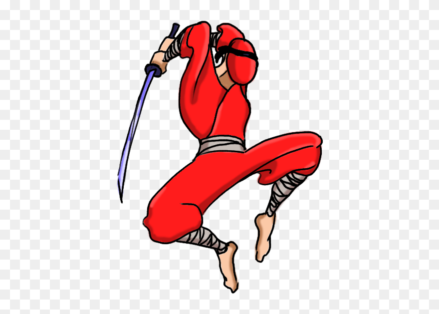 How To Draw Cartoon People And Cartoon Characters - Easy Ninja Drawing Cartoon Step By Step Clipart