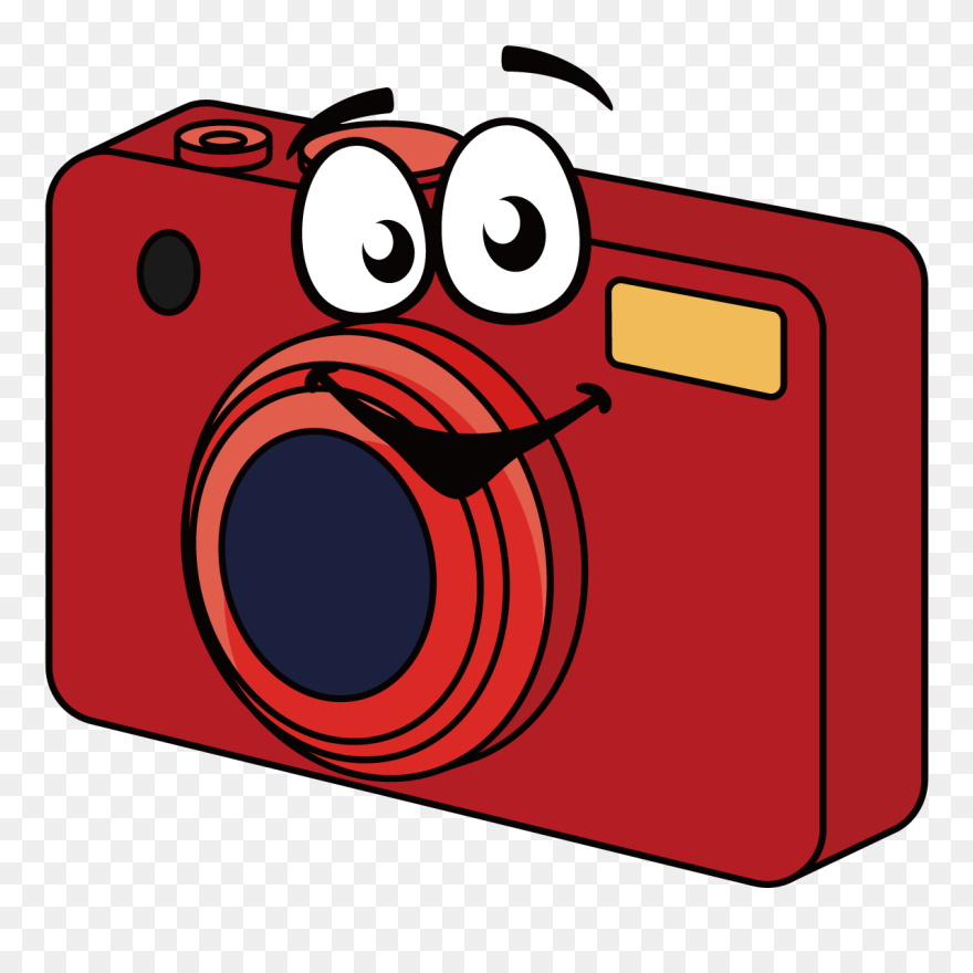 Digital Camera Cartoon Clip Art - Desenho Camera - Png Download