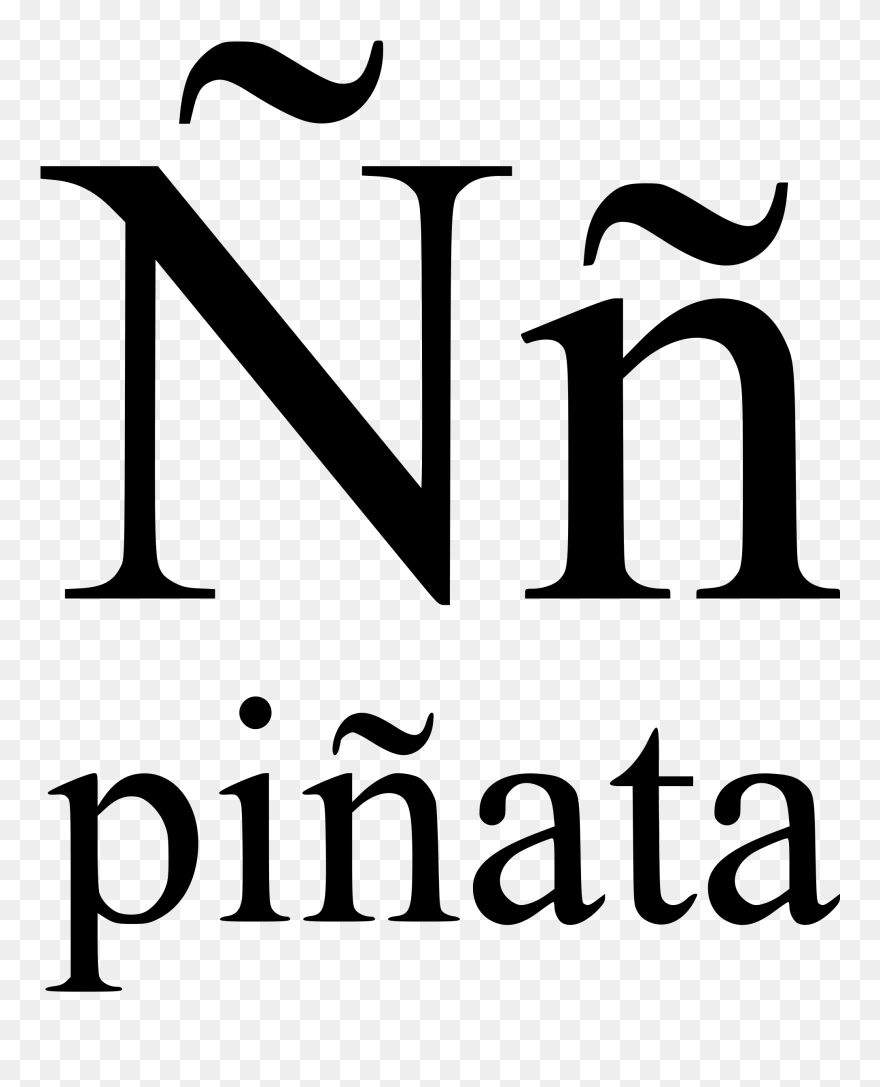 Spanish Alphabet N Clipart