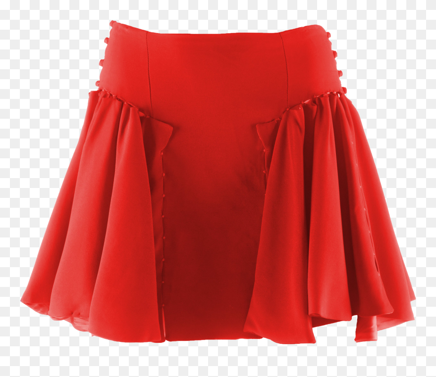 Red Skirt Png - Red Skater Skirt Clipart