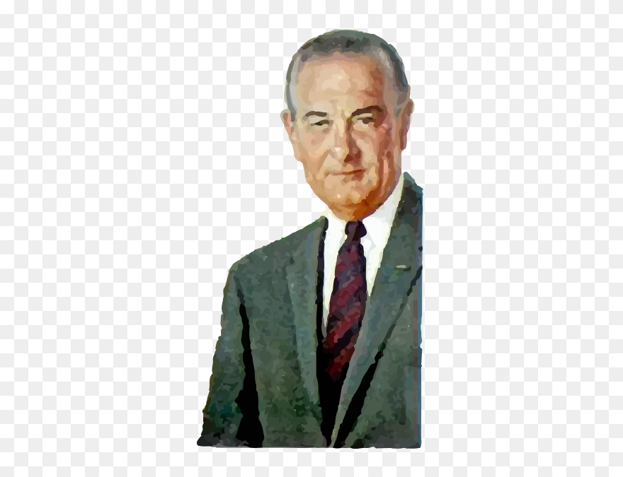 Lyndon B Johnson Portrait Vector Image Clipart