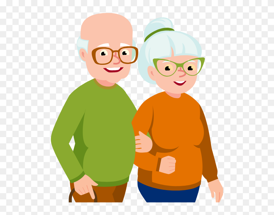 Image - Promenade Personnes Agees Clipart