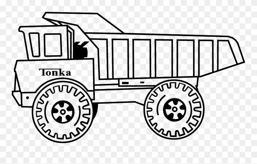 Truck102 - Tonka Truck Clip Art - Png Download