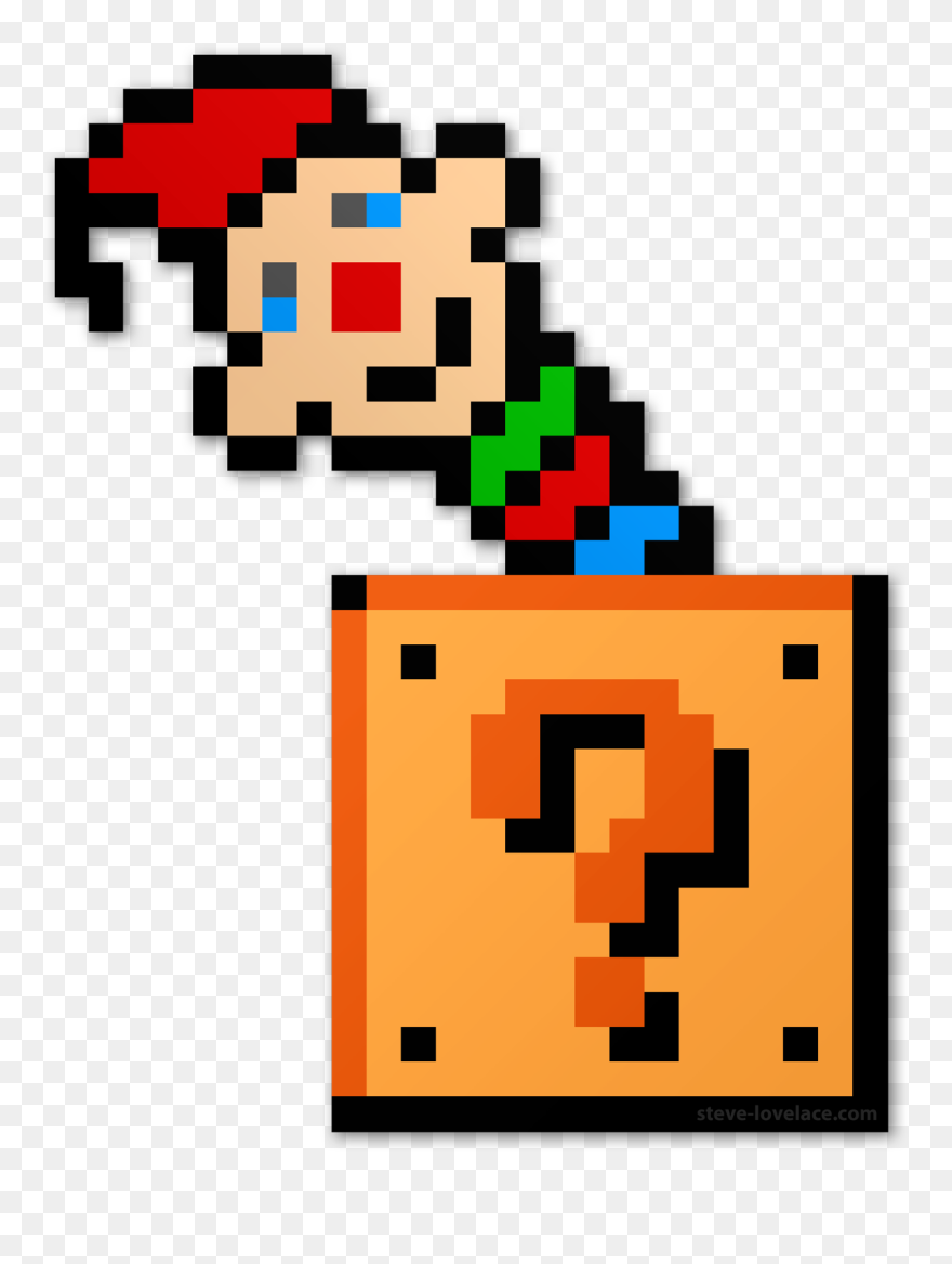 Donkey Clipart 8 Bit - 8 Bit Mario Block - Png Download
