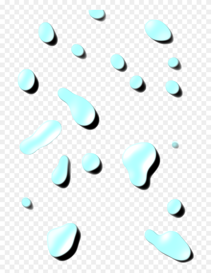 Transparent Shadows Water - White Droplets Png Clipart