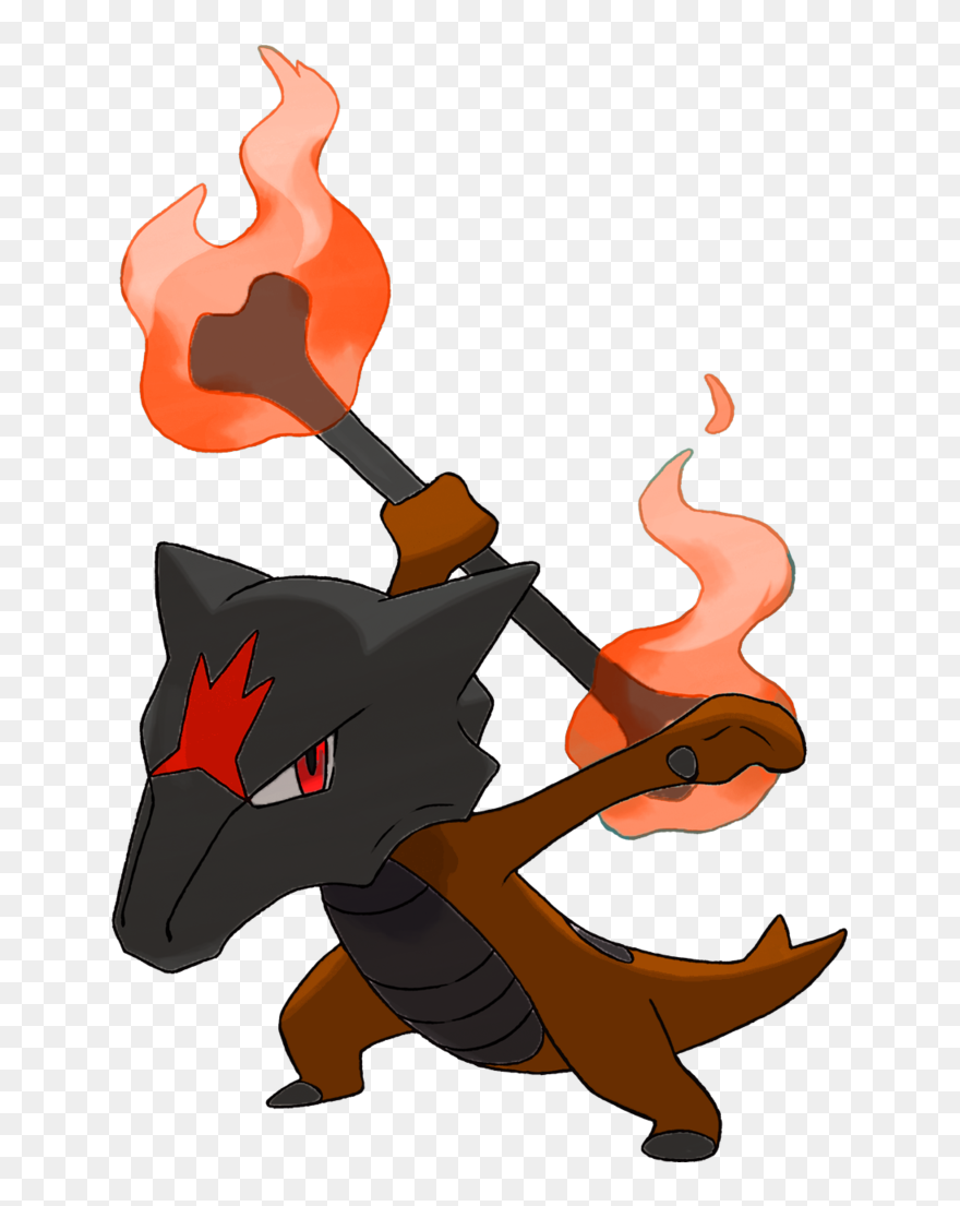 Pokémon Sun And Moon Marowak Pokémon Go Alola - Pokemon Marowak De Alola Clipart