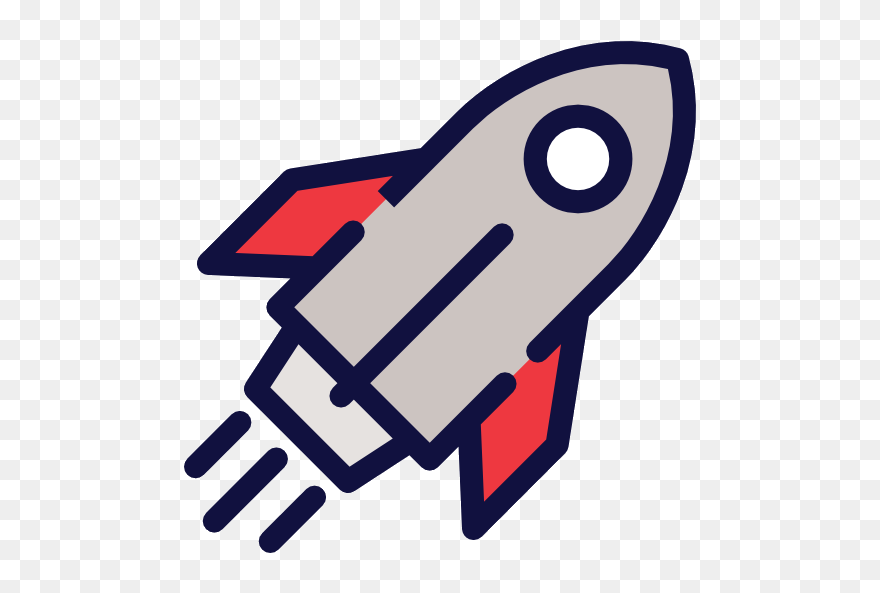 Rocket Ship Icon Launch - Transparent Rocket Ship Icon Png Clipart