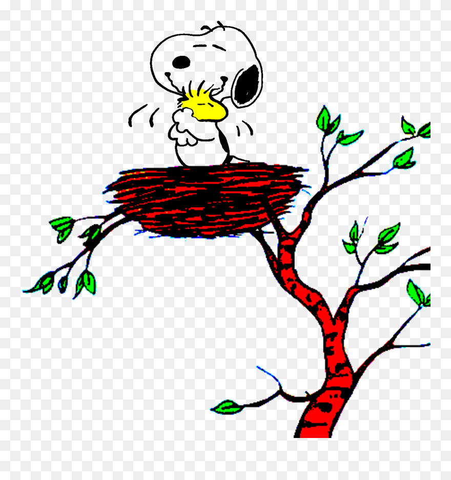 A Friend Always The House Become A Friend - Snoopy Nest Woodstock Gif Clipart