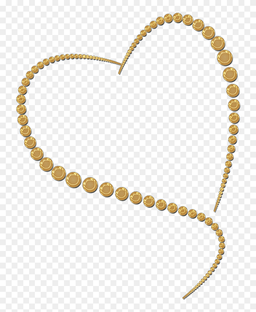 Transparent Gold Heart Clipart - Gold Heart Clipart Transparent Background - Png Download
