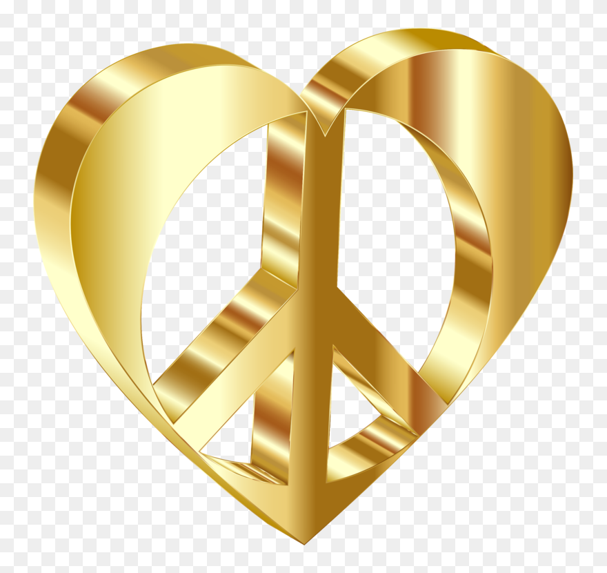 Heart,wedding Ring,gold - Clip Art - Png Download