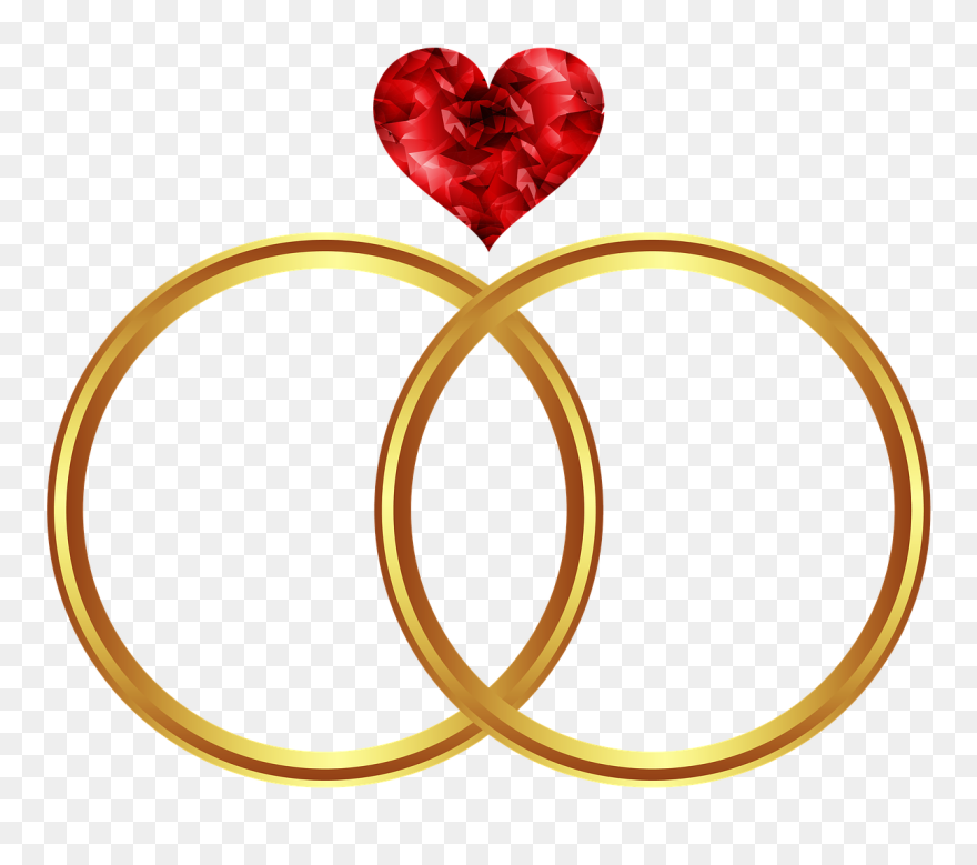 Gold Wedding Ring Icon Clipart