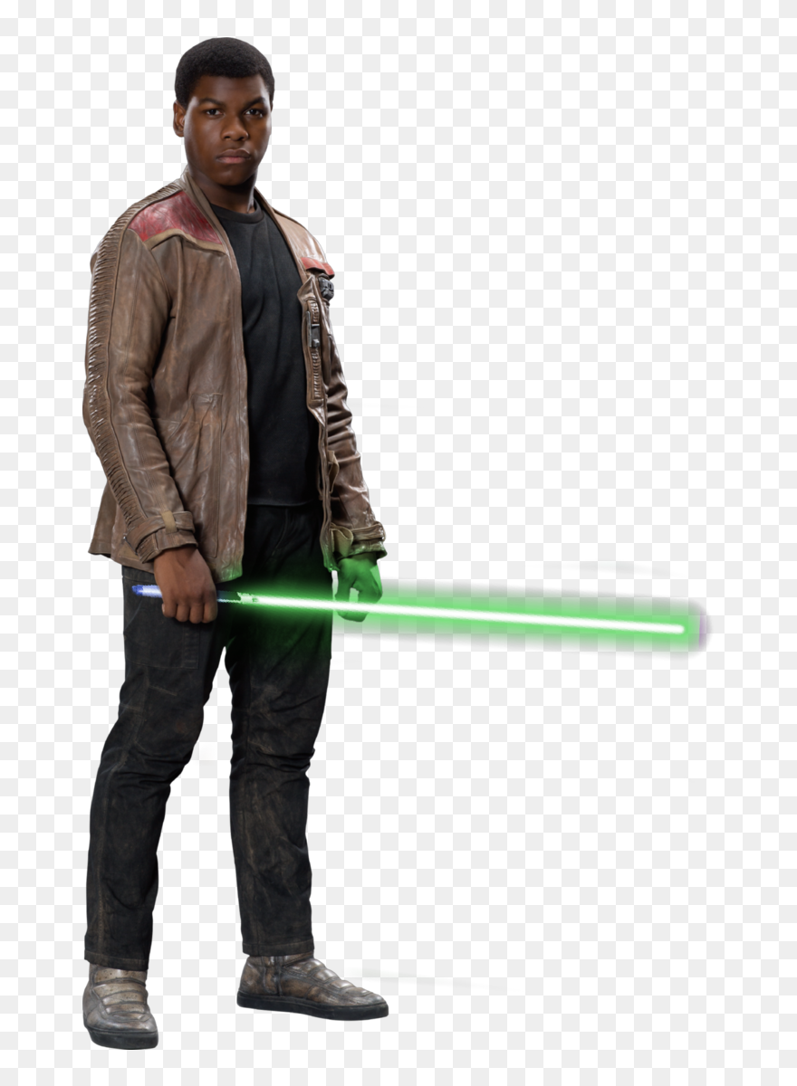 Green Lightsaber Png Finn Star Wars Png Clipart 5672335 Pinclipart