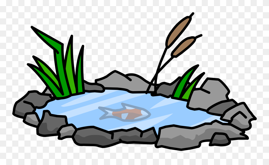 Pond With Fish Minnow Clipart Clipart Library Library - Transparent Pond Clipart - Png Download
