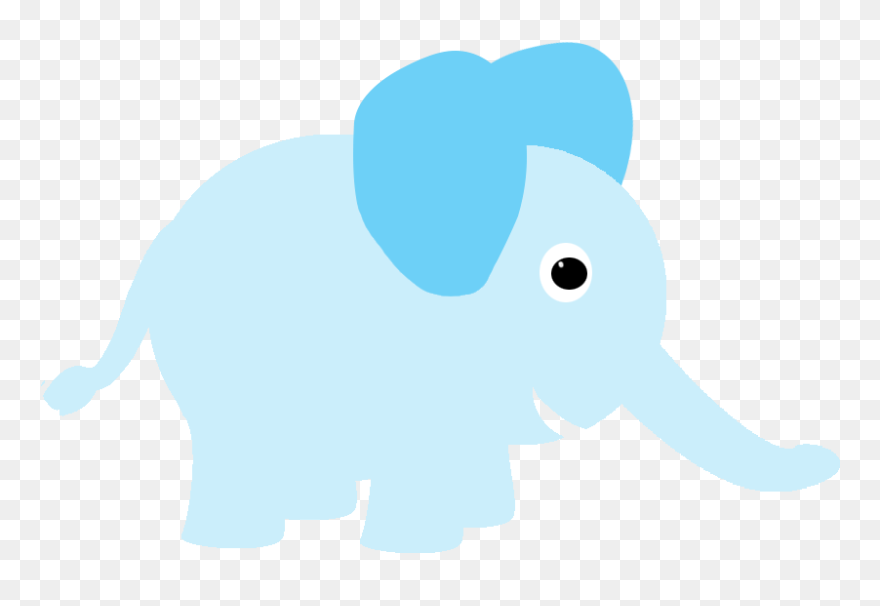 Vertebrate Elephant Cartoon Clip Art - Indian Elephant - Png Download