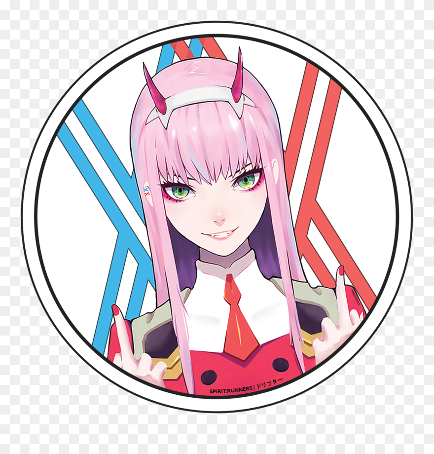 Download Bad Ass Zero Two Car Freshener [candied Spice] - Zero Two Logo Png Clipart