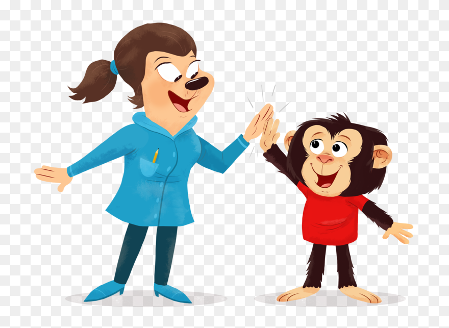 Teacher Highfive - Teacher High Five Clipart - Png Download