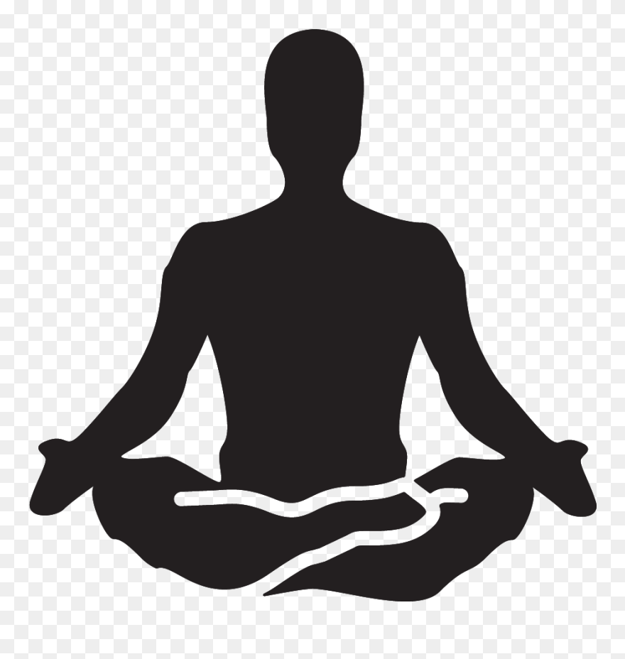 Yoga Meditation Clip Art - Transparent Meditate Clipart - Png Download