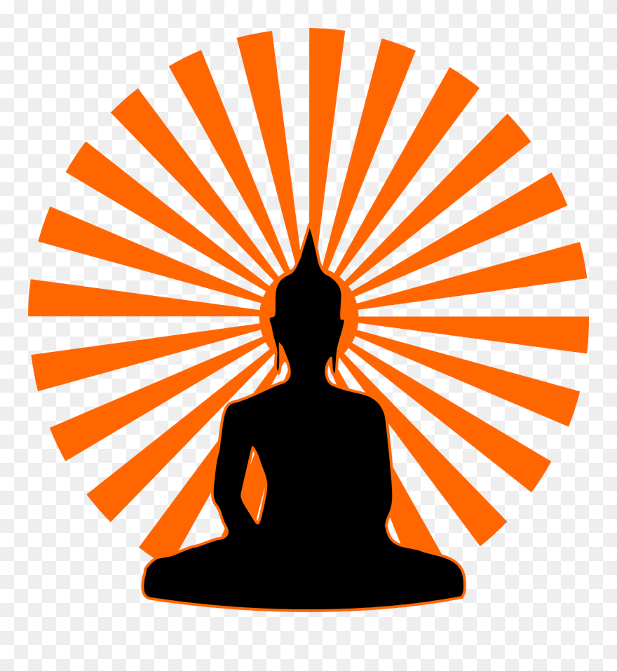 Monkas Clipart Buddha Meditating - Icon Buddha Png Transparent Png