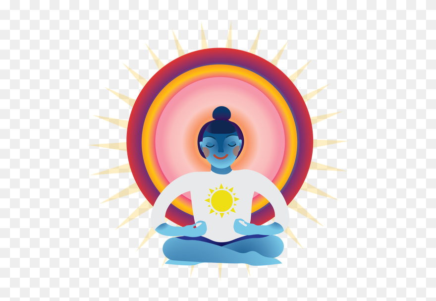 Hippie Clipart Meditating - Illustration - Png Download