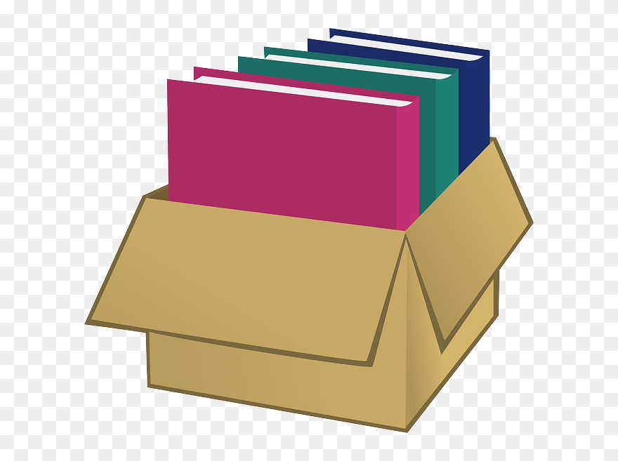 Locker Clipart Organized, Locker Organized Transparent - Book In Box Clipart - Png Download