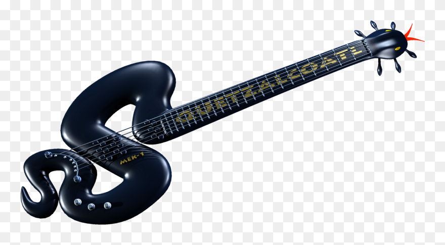 Drawing Guitar Realistic - Quetzalcoatl Guitar Clipart