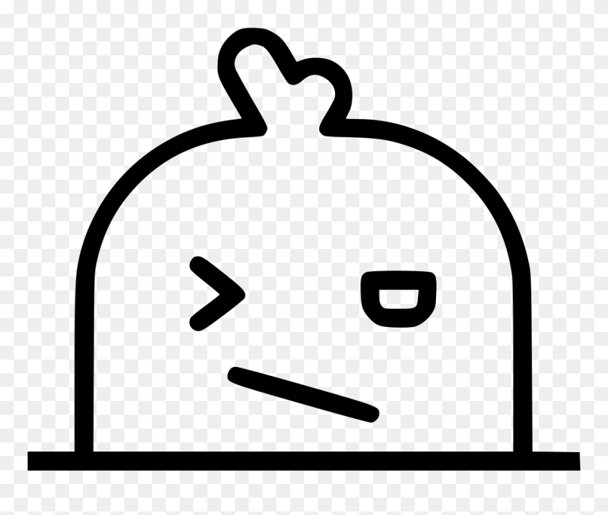 Mole Angry Wink Face Fictional Clipart