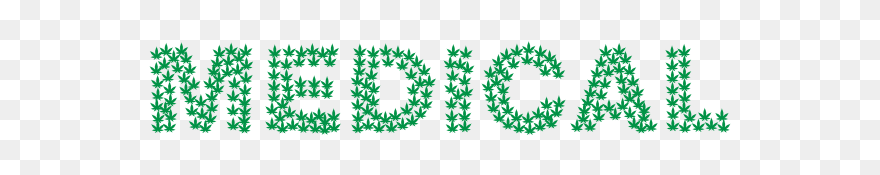 Medical Cannabis Typography - Illustration Clipart