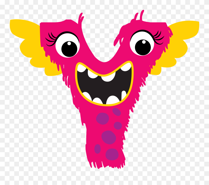 Canvases Girl Monster Alphabet Png Clipart