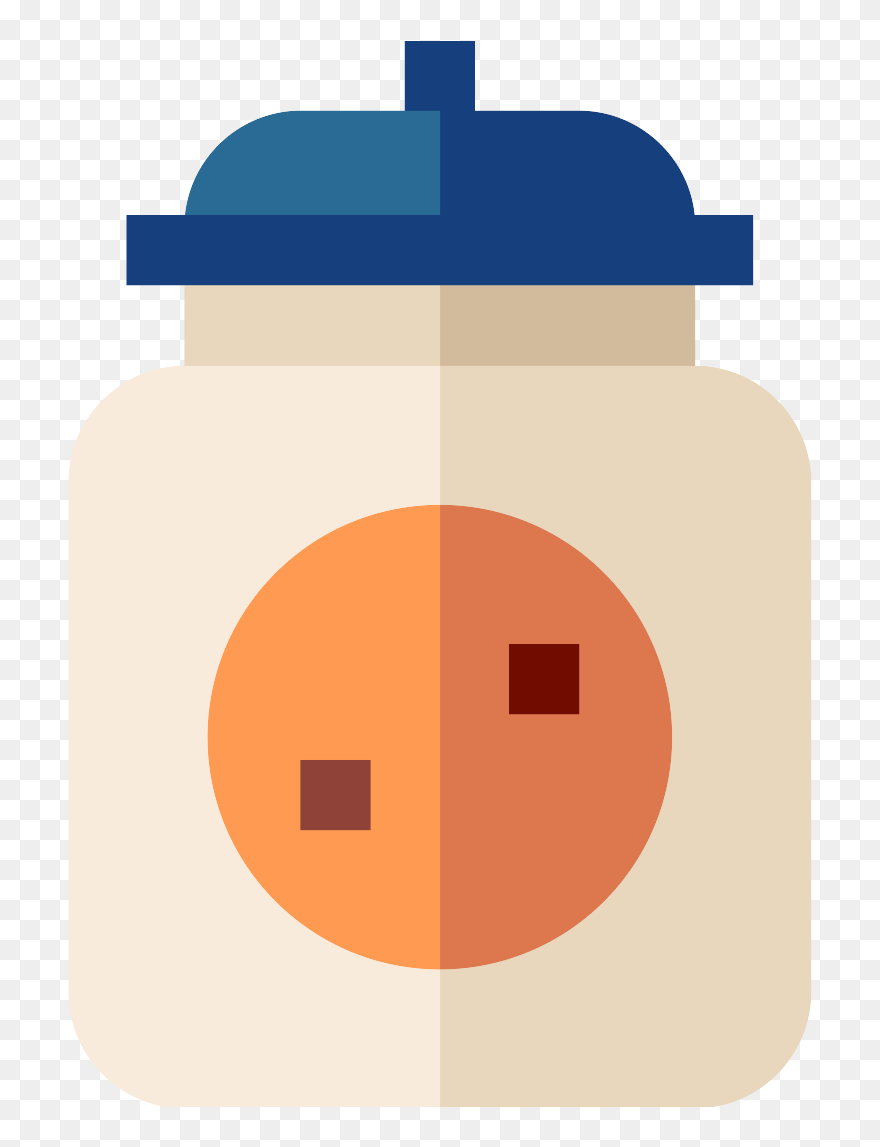 Transparent Cookie Jar Clipart - Cookie Jar Icon - Png Download